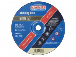 Faithfull Dep Centre Grind Disc 230x6x22 Metal £4.99